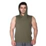 Supplementler.com Kapüşonlu Kolsuz T-Shirt Yeşil